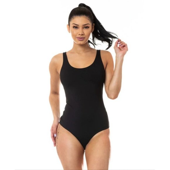 XOXO Black Strap Bodysuit - Picture 1 of 4